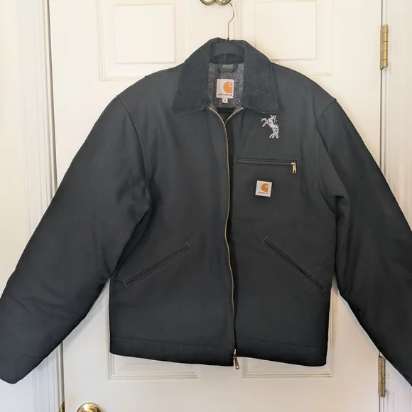 Rare Carhartt Black Made In USA Detroit Jacket - Picture 2 of 13